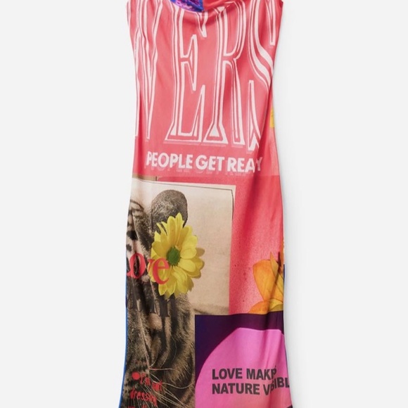 NWT Desigual Collage Midi Dress Montpellier - Picture 8 of 10